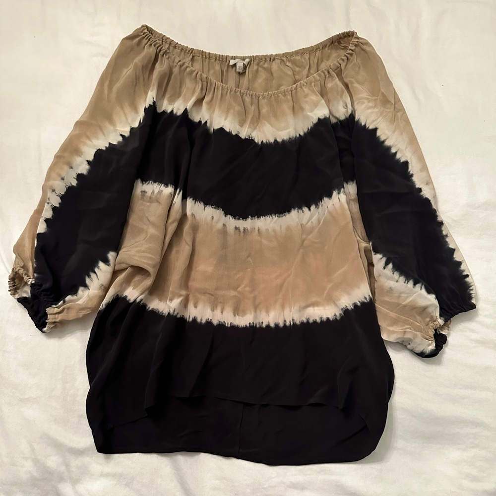 Joie silk off the shoulder top 100% silk